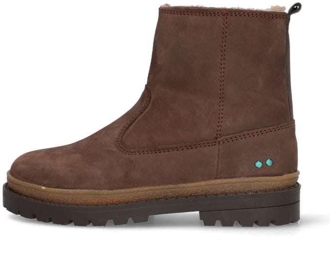 BunniesJR 225702-117 Jongens Biker Boots - Bruin - Nubuck - Ritssluiting