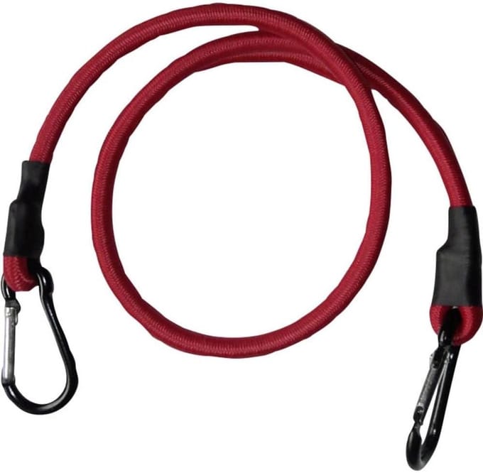 Bagage Expander - Spanband Elastisch - Bagage Vervoer - Met Karabijnhaak - 150 cm - Rood