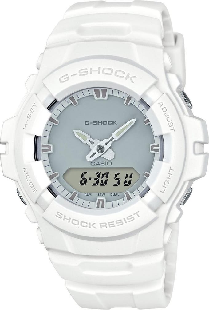 Casio G-SHOCK G-100CU-7AER Horloge - Kunststof - Wit - Ø 41 mm