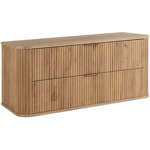 Badkamerkast, Craft Eik, gouden handgreep, 41,5 x 120 x 51,7 cm