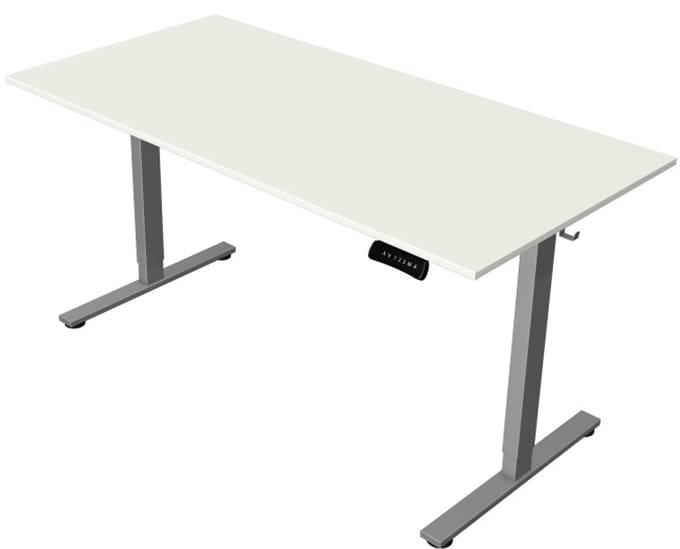 Zit-sta bureau Move New Base – Elektrisch bureau – 140 x 80 cm – Wit