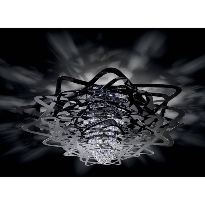 Slamp Aurora plafondlamp groot, zwart