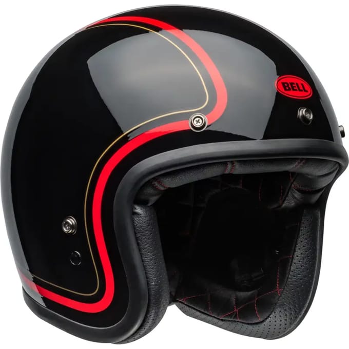 Bell Custom 500 Chief Gloss Zwart Jethelm - Helm