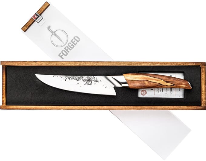 Forged Katai Koksmes 16cm - VG10 staal - In houten giftbox