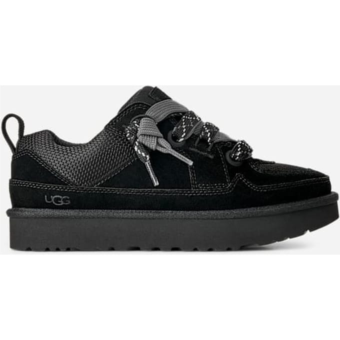 UGG® Lo Lowmel sneaker in Black, Maat 37, Suede/Textiel