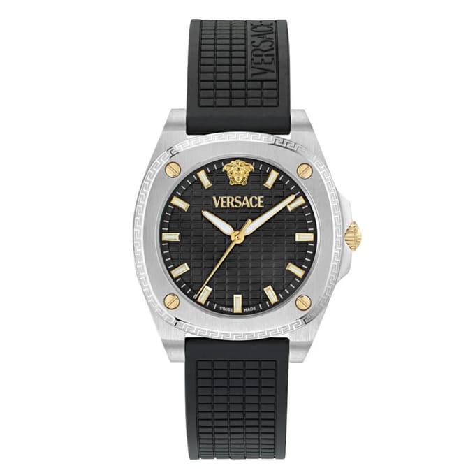 Versace Greca Pulse VE5H00126 Horloge - Polyurethaan - Zwart - Ø 35.8 mm
