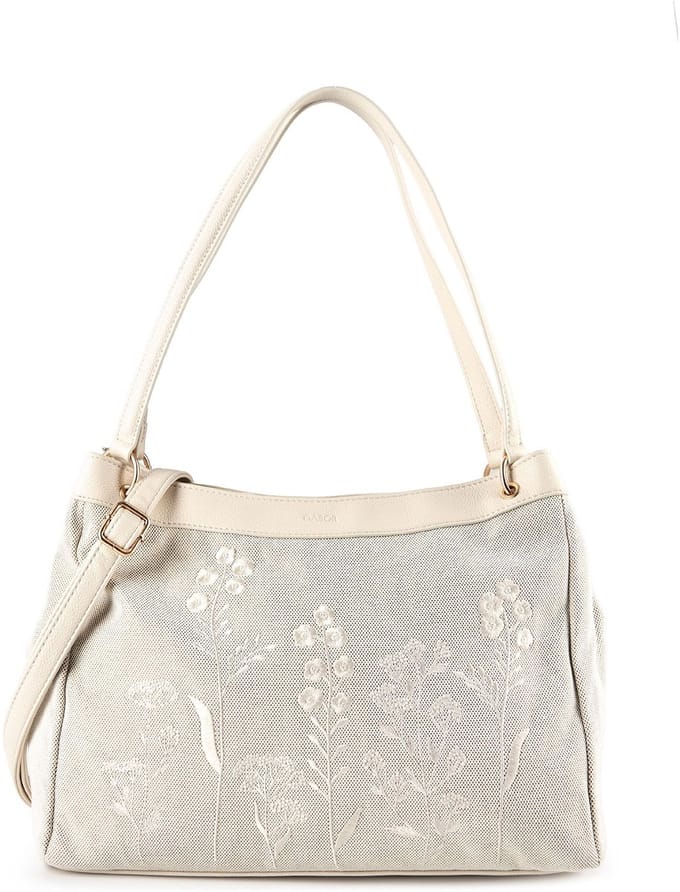 Gabor schoudertas Noelia Zip Shopper Mixed Beige crème