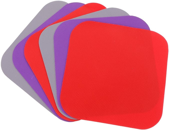 6-pack antislip rubberen pottenopenermatten/keukenonderzetters