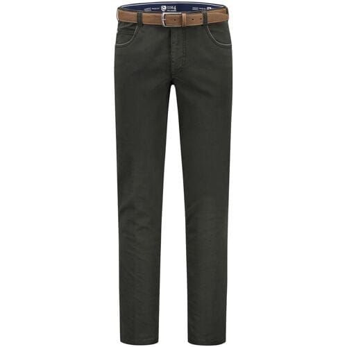 Com4 Broek Swing Front Cotton Donker Groen / male