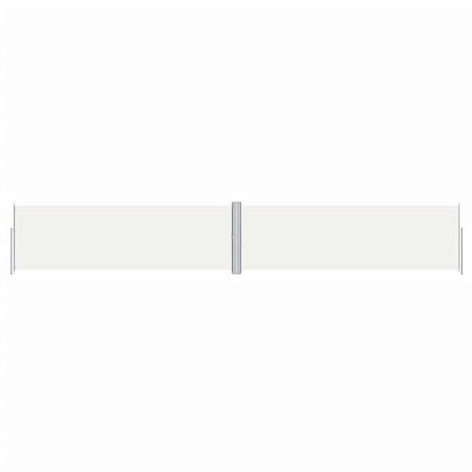 vidaXL - Windscherm - uittrekbaar - 160x1000 - cm - crèmekleurig