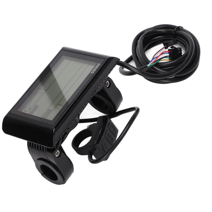 Elektrische Fiets SW900 Display met 36V 48V Aansluiting Duurzaam Elektrische Fiets LCD-Display black