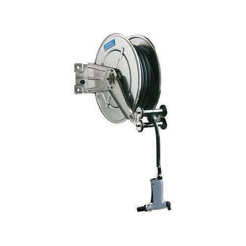 GGM Gastro Schlauchaufroller - 10m - mit Nito-Pistole Zilver