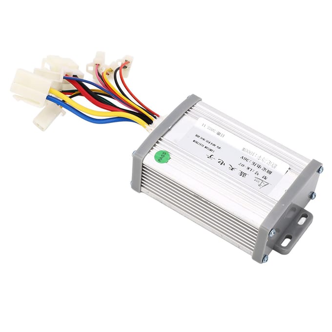 Motorcontroller Gaspedaal Kit Geborsteld Lithium Elektrische Fiets Modificatie Kit 36V white