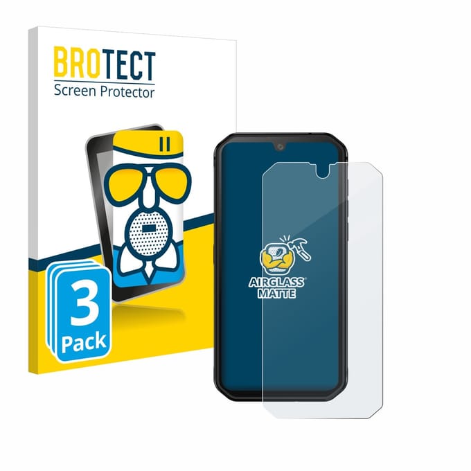 BROTECT - Screenprotector voor Blackview BV9900E - Folie Beschermfolie Beschermglas matte 3 Stuks