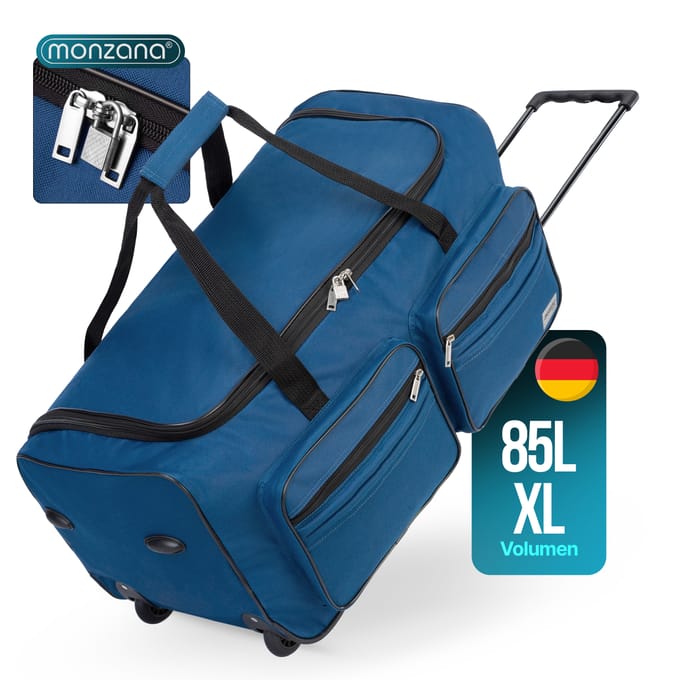 Monzana Rol reistas blauw 85 Liter