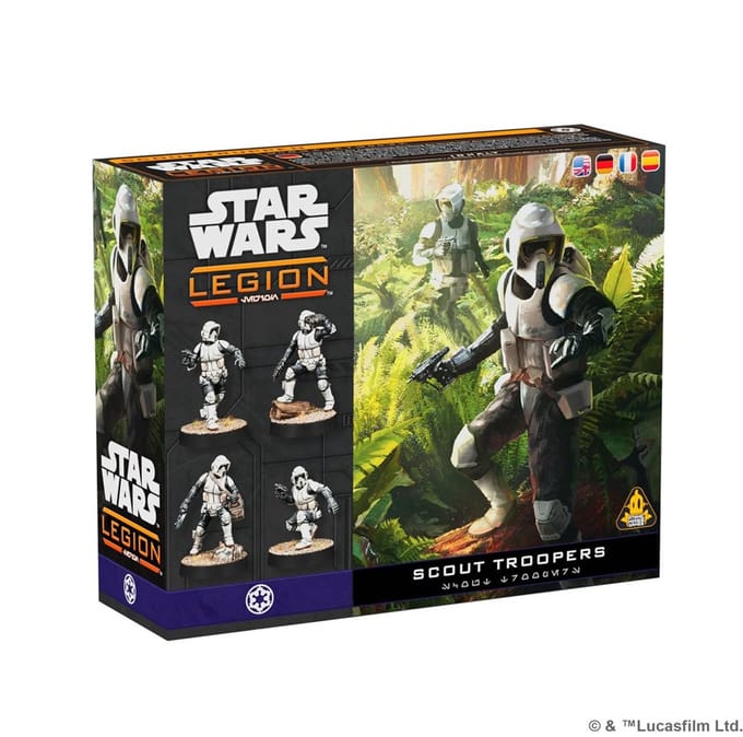 Atomic Mass Games Star Wars miniaturen Scout Troopers uitbreiding.