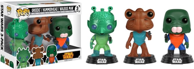 Funko POP Star Wars Pack - Greedo Hammerhead Walrus Man