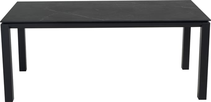 Tafel Monte Carlo zwart 180x90cm