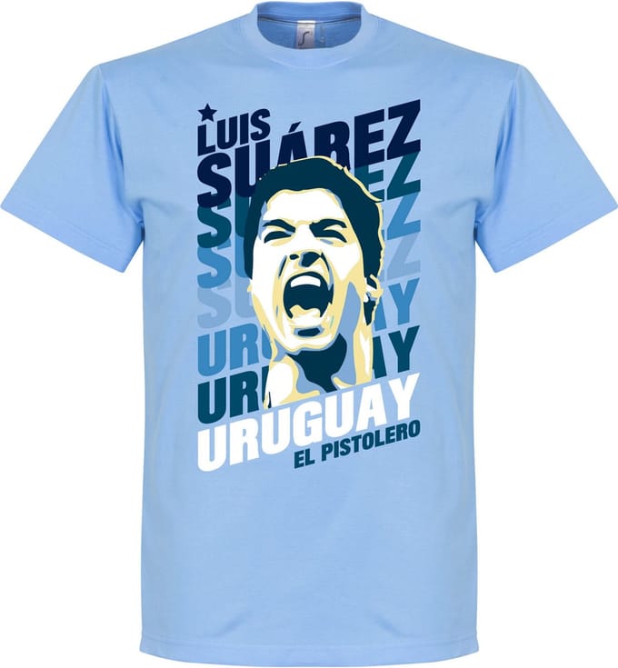 Luis Suarez Uruguay Portrait T-Shirt - M