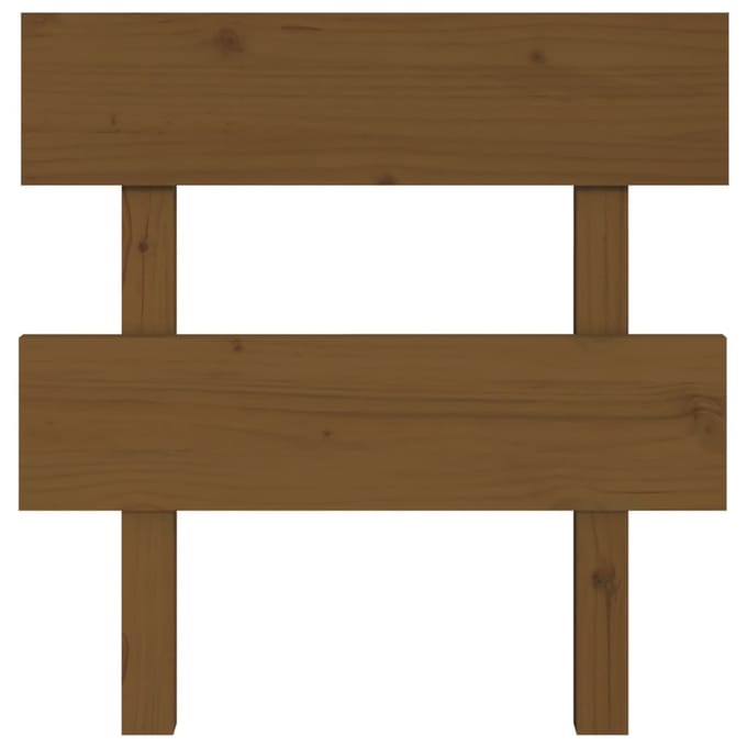 vidaXL - Hoofdbord - 93,5x3x81 - cm - massief - grenenhout - honingbruin