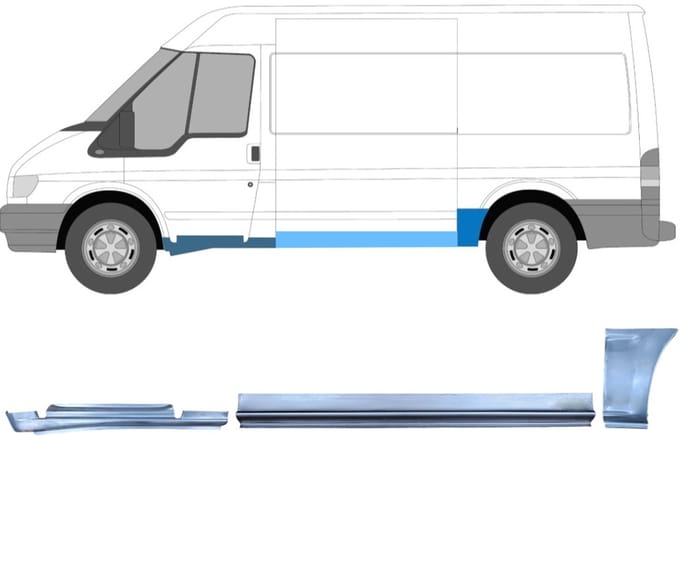 Reparatiepaneel set voor Ford Transit 2000-2013 / Links