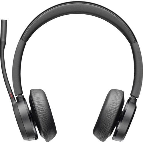 HP Poly Voyager 4320 UC Stereo On Ear headset Bluetooth Stereo Zwart Noise Cancelling Volumeregeling Computer