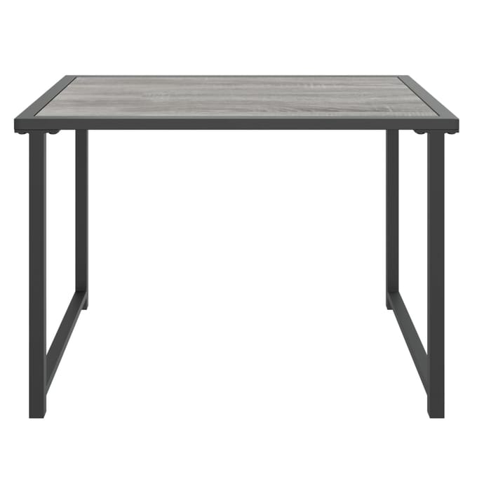 vidaXL - Tuintafel - 55x40x37 - cm - staal - antracietkleurig
