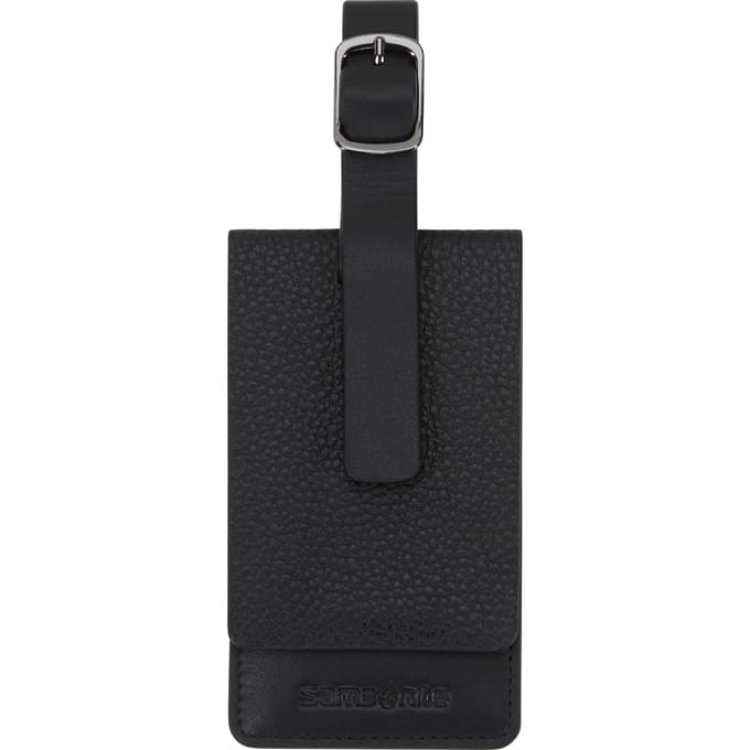 Samsonite Ta Revolution Lederen bagagelabel Zwart