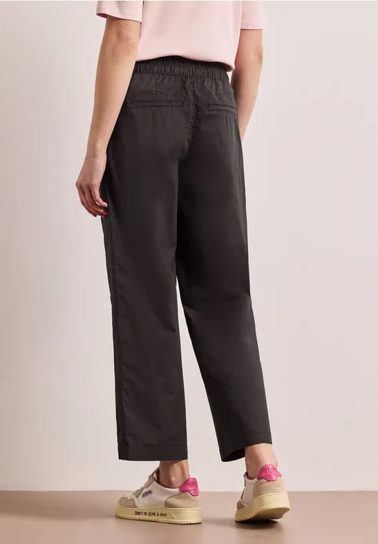 Straight Legs broek in paper touch stof