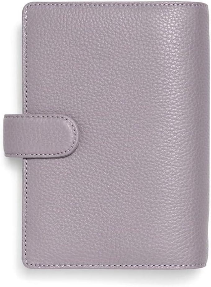 Persoonlijke Organizer - Agenda Planner - Dagelijkse Planning - Generfd Leer - Personal Formaat - Lavendel