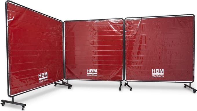 Verrijdbaar Lasscherm, Lasgordijn, Slijpscherm Met Frame 174 x 522 cm