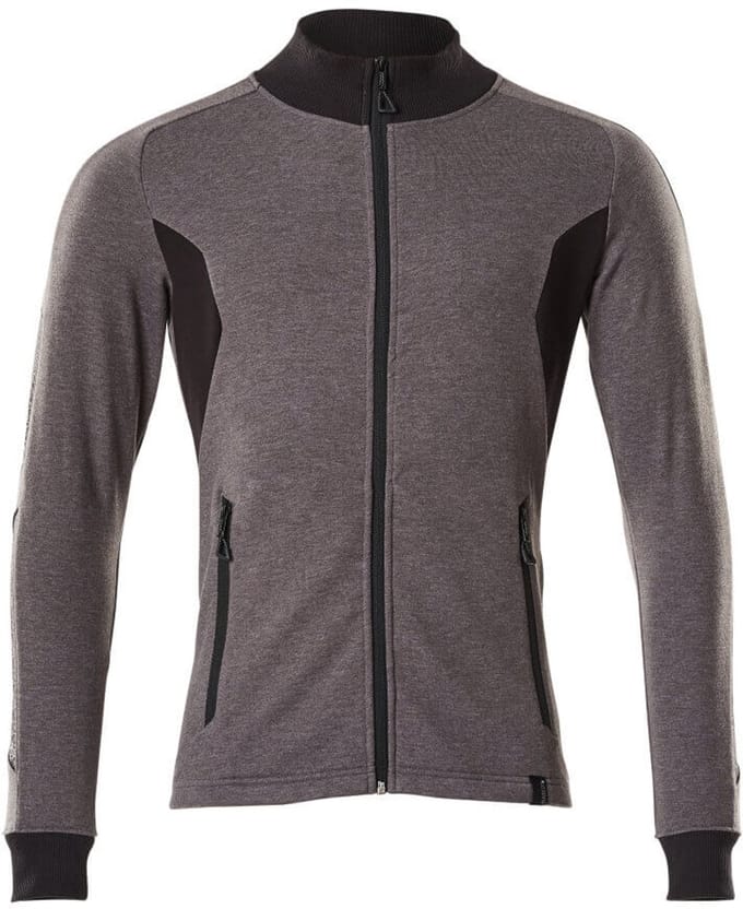 Mascot Accelerate Sweatshirt met rits 18484-962 - donkerantraciet/zwart - M