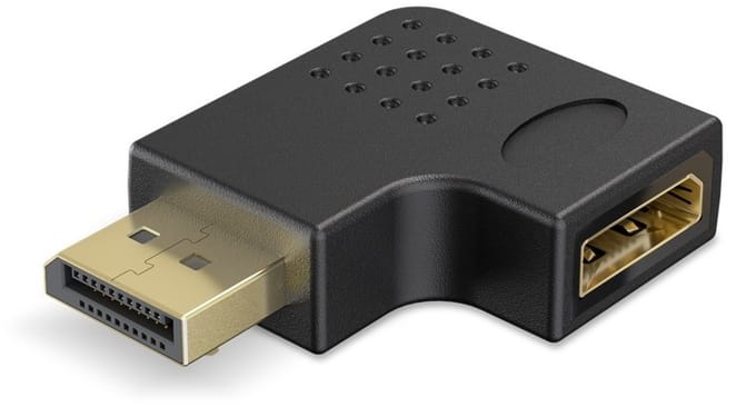 DisplayPort Hoekadapter Rechts 90° - 8K@144Hz