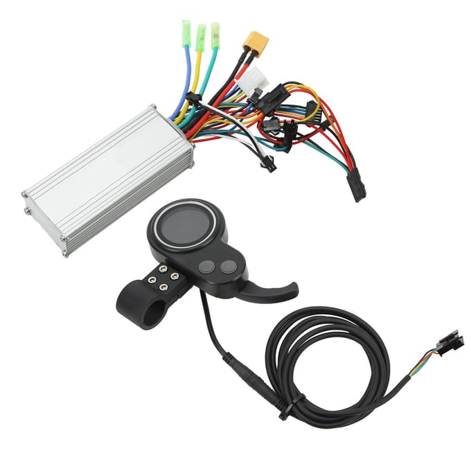 Borstelloze Controller Kit 48V 60V 500W Elektrische Motor Controller LCD Display Kit voor Elektrische black