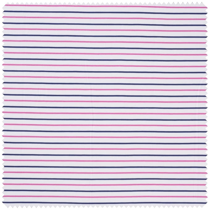 Jersey stof "Strepen tweekleurig" - Blauw-Lila