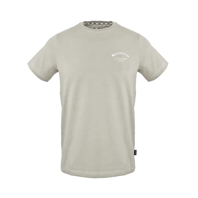 Aquascutum Heren Normaal T-Shirt (Grijs)