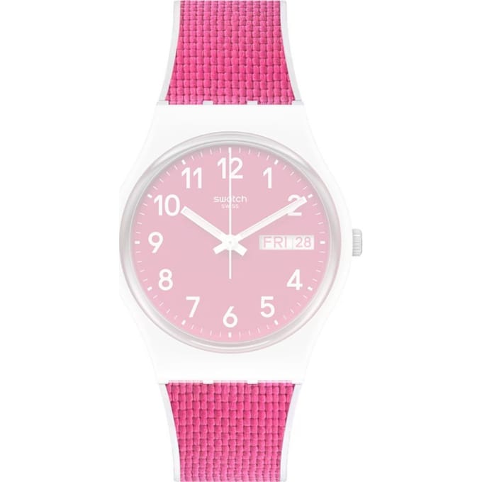 Swatch Plastic - Originals Medium (34mm) /Access/Solar/Musicall/Stop - G/SK/SL/SR/SS/SO28 AGW713 GW713 Berry Light Horlogeband