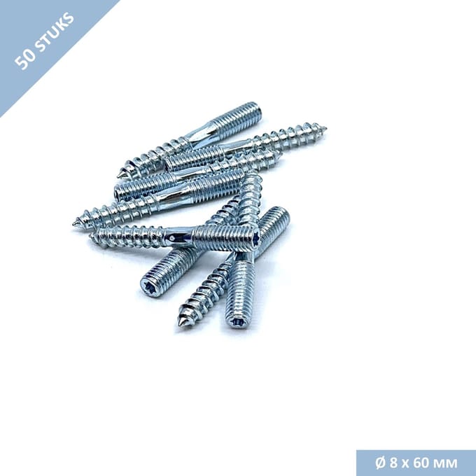 UFAST stokeind M8 x 60 mm - Torx aandraaimogelijkheid - Verzinkt - 50 stuks