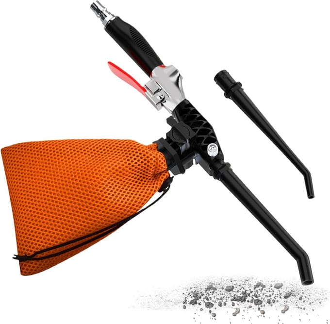 Luchtblazer Compressor - Stofzuiger Tool - Auto Interieur Reinigen - Blaast en Zuigt - 22 cm - Zinklegering