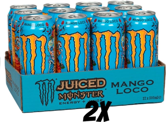 2x Monster Energy Mango Loco