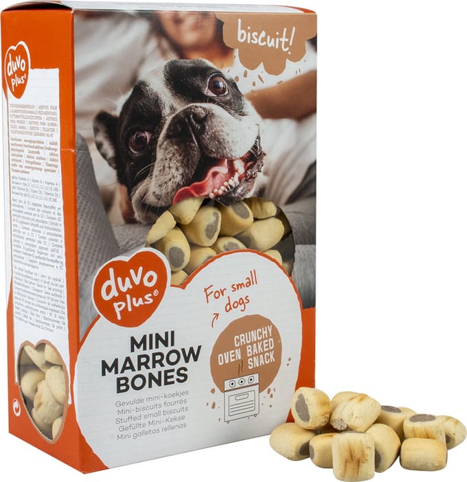 Duvoplus - Hondensnack - Hond - Biscuit! Mini-mergpijpjes 500gr - 1st