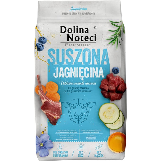 Dubbelpak: 2x9kg Dolina Noteci Premium Lam hondenvoer droog