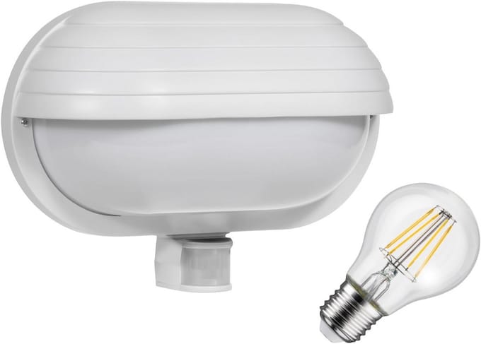 Wandlamp voor buiten met LED en bewegingssensor 180°, tot 9 meter officieel