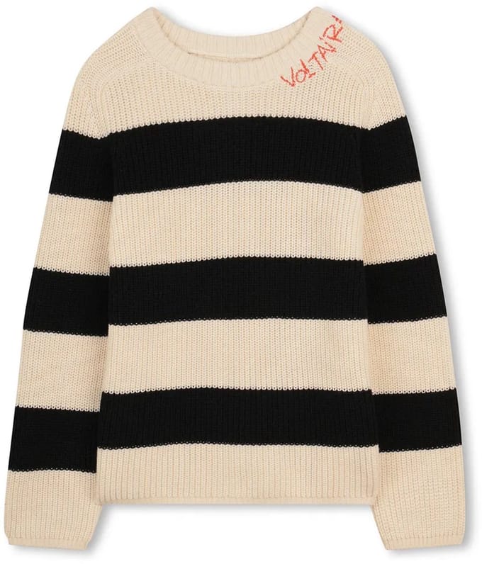 Zadig & Voltaire X60597 Trui Beige 10 Years Jongen