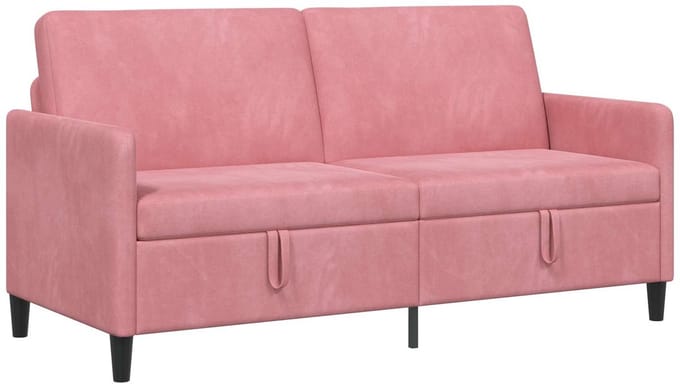 vidaXL - Sofa - met - Opbergruimte - Roze - 172 - x - 78 - x - 87 - cm - Polyester