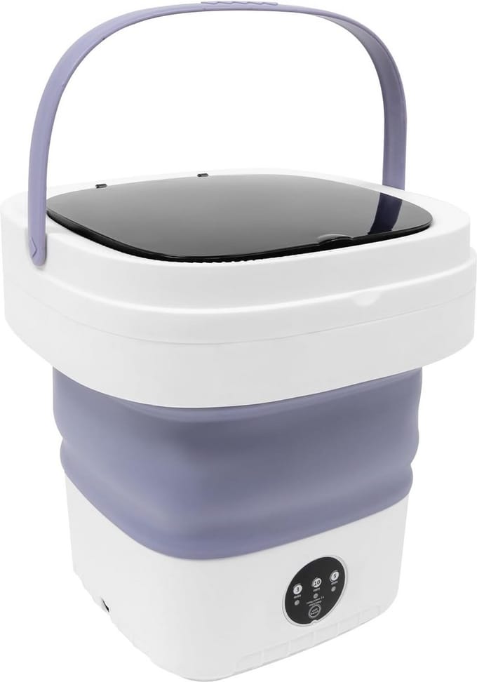 Opvouwbare Mini Wasmachine 12L Draagbaar - Ideaal voor Camping, Reizen en Kleine Was