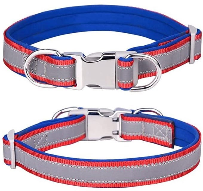 Dailygoody - Reflecterende nylon halsband - Verstelbare halsband voor