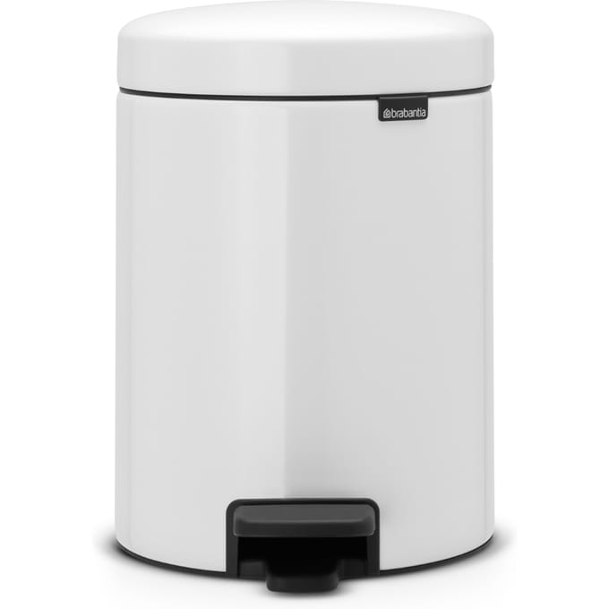 Brabantia NewIcon Prullenbak - 5 liter - Badkamer - White