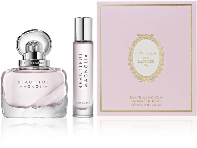 Estee Lauder x Laduree Magnolia Dynamic Delights Fragrance 2 Set. - Eau de Parfum, full-size 30ml + 10 ml