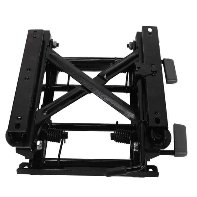 Réglage de la hauteur des sièges avec glissière, hauteur de levage de 155 mm, base de levage de siège en acier à ajustement universel black